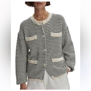 NWT Varley Tidewell Textured Cardigan Sweater Large